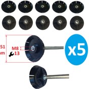Resim Poyraz Bioplast Sosis Silikon Tabancası Esnek İtici Yedek Parça M8 - 5 Adet 