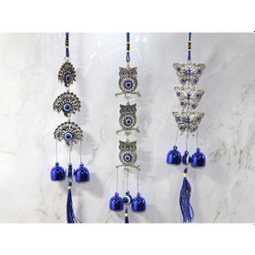 Resim Larimar Metal Nazar Boncuğu Çan Model 21 - 9011095937301lmr Çok Renkli 