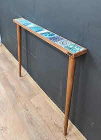 Resim Resmo Valensiya 102x12 cm Dresuar Doğal Ağaç Çerçeveli Antik Limra Taşlı Antre Hol Koridor 