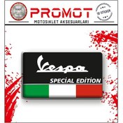 Resim Vespa Uyumlu 3d Damla Logo Sticker 7x4cm 1 