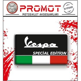 Resim Vespa Uyumlu 3d Damla Logo Sticker 7x4cm 1 