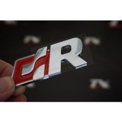 Resim Volkswagen R R32 R36 Gtı Racing Krom Metal Ön Panjur Vidalı Logo 