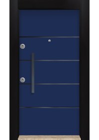 Resim MONO ÇELİK KAPI MN-6036 SAĞ MAVİ Dış İklim Kapısı 
