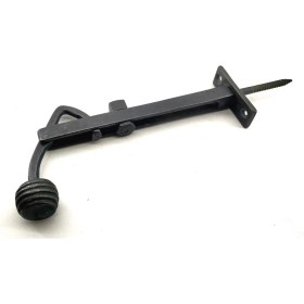 Resim Antika Tarz Dekoratif Pirinç Ayarlı Panjur Stoperi - 150X55 Mm, Oksit 