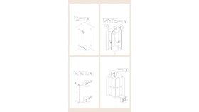 Resim Durul Duşakabin Kare Şeffaf Cam 