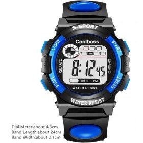 Resim Hanyang Mavi 2 2022 Dijital Saat Erkekler Için Spor Çok Fonksiyonlu Askeri Bilek Saatleri Adam Su Geçirmez LED Işıklı Elektronik Saat Reloj Hombre (Yurt Dışından) 