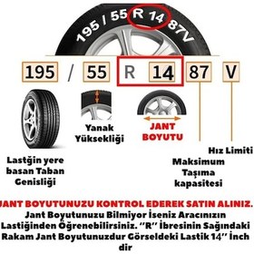 Resim Fiat Albea Jant Kapağı 14" Kırılmaz Plastik 4 Adet 1 Set 4101 