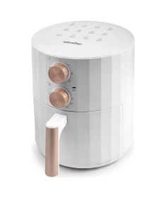 Resim Simfer SK-6301 Clean Power S4 Toz Torbasız Yatay Süpürge Rosegold + 5.5 Lt Slient Pro Mekanik Airfryer 