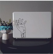 Resim Zombie Laptop Sticker Siyah 