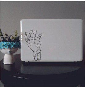 Resim Zombie Laptop Sticker Siyah 