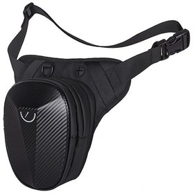 Resim Maiyame Çok Amaçlı Pratik Motosiklet Çantası - Bel, Göğüs Veya Yağ Kutusuna Takılabilir - Siyah Oxford Kumaş Siyah 