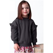 Resim Mayoral Gri Kız Çocuk Kol Fırfır Detaylı Bluz 4433 Gri 