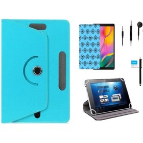 Resim Mobilite Huawei Mediapad T5 10 10.1" Uyumlu Tablet Kılıfı 4 Lü Set Kılıf+ekran Koruma+kalem+kulaklık 