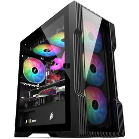 Resim 1st Player Trılobıte T3-G 600 W 80+ Raınbow 4x12cm Fan Kasa Siyah 