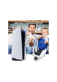 Resim Hobimtek Ps5 Dualsense Kol Şarj Edici Stand Dock Led Göstergeli Tp5-0506b 