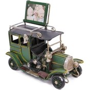 Resim Dekoratif Metal Araba Çerçeveli Biblo Hediyelik 