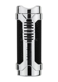Resim Lubinski Cigar Sehpa Kapaklı Delicili Tek Torch Puro Çakmağı Silver 