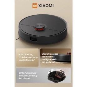 Resim Xiaomi Akıllı Robot Süpürge 6000PA Çekim Gücü Halı Tanıma Mop Kaldırma, Çift Döner Paspaslı S20+ Az Yer Kaplar Çok Iş Yapar + Mutfak Tartısı 