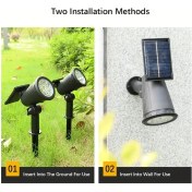 Resim Willowhaven Hotu 9 Led Solar Aydınlatma: Ip65 Bahçe Havuz Aydınlatma, 2 Adet Beyaz Işık Beyaz Işık 