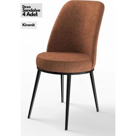 Resim Canisa Concept Canisa Dexa Serisi Yemek ve Mutfak Sandalyesi , 4 Adet , Ayaklar Siyah 