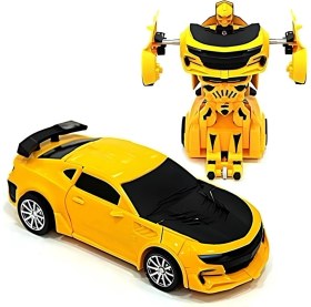 Resim TeknoKapsül Robot Olan Araba Sarı CN1997 