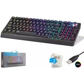 Resim Hadron G500xb Mekanik Gaming Klavye Blue Switch Rgb Aydınlatmalı 104 Tuş - Siyah - 1 Adet 