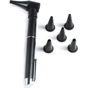 Resim Jewval Siyah Doktor Kalemi Hemşire Kulak Işık Kalemi Plastik Cep Işık Kalem Pen 