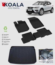 Resim Seat Arona Üst Bagaj 2018-2020 Uyumlu Sahler Paspas + Bagaj Havuz Seti 