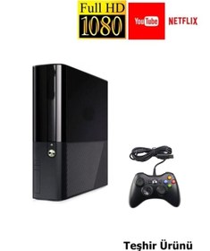 Resim Xbox 360 E Model 250 Gb + 1 Ad Kablolu Kol 