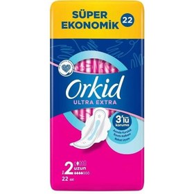 Resim Orkid Ultra Hijyenik Ped Extra Uzun 22'li 