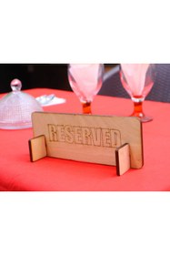 Resim Deep Craft DeepCraft Ahşap Masa Rezerve Yazısı Restoran & Kafe Rezerve 