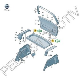 Resim Golf 5 Bagaj Panzot İpi 1K6863447 1K6863447A 2 adet 
