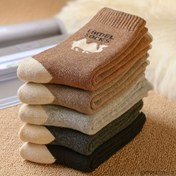 Resim 5 Çift Kalın Unisex Çorap - Ev, Yürüyüş ve Kayak için Rahat Termal Kışlık Çoraplar, Yumuşak Dayanıklı Makinede Yıkanabilir Ribana Manşetli Çok Renkli Paket (Bej/Beyaz, Kahverengi/Siyah) - Mevsim Dışı Temel Eşya, Evde Rahatlama Ayakkabısı, Minimalist Tasarım, Konforlu Çorap Malzemesi 