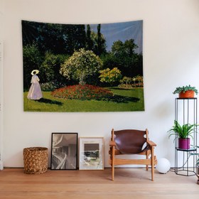Resim Woman in the Garden Duvar Örtüsü - 100 cm x 135 cm 