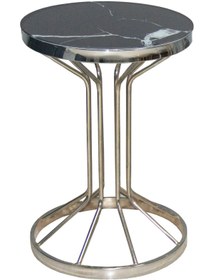 Resim BENGİ TİCARET Brc 17884 Bufalo FİSKOS Siyah Mermer Desen Çelik Gümüş Bakır Renk Kaplama El yapı 