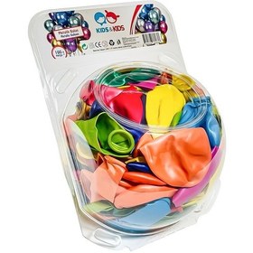 Resim Str-117 Metalik Karışık Renk 100lü Balon çok renkli 