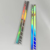Resim Hightower 1pc/2pcs Renkli Lazer Ayna Çıkartmaları Oto Sticker Yanal Şerit Dekor Aksesuar 