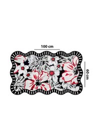 Resim Grocen Tekli 60x100cm Banyo Paspası, Kaydırmaz Tabanlı Djtbanyo Renkli 