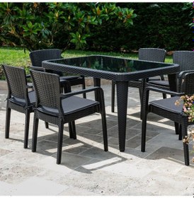 Resim Safehomeaks. Safe Home Anteres Bahçe Balkon Masa Sandalye Takımı 6+1 