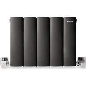 Resim 300mm x 395mm Lilac Yüksek Isı Kapasiteli Dekoratif Yatay Alüminyum Antrasit Radyatör 