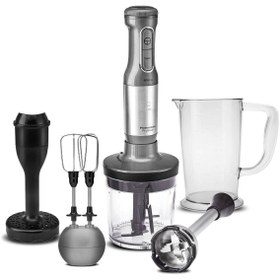 Resim Mastermaid Prosteel 2000 W Uzun Blender Ayaklı 6 Bıçaklı Galaxy Grey Inox Blender Seti 