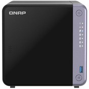 Resim Qnap TS-432X-4G001 4 GB RAM 1 TB HDD 4x3.5" SATA Desteği RAID(0) NAS Depolama Ünitesi 