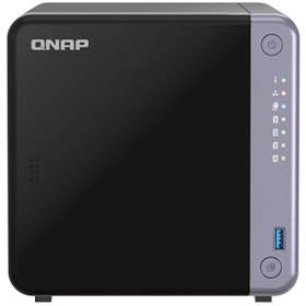 Resim Qnap TS-432X-4G001 4 GB RAM 1 TB HDD 4x3.5" SATA Desteği RAID(0) NAS Depolama Ünitesi 