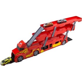 Resim Oyuncak Taşıyıcı Tır Üç Katlı Dev Tır Üç Adet Araba 