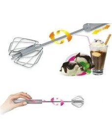 Resim Practika Bas Çek Mikser 30 cm Çelik El Mikseri Pratik Kullanım Için Ergonomik Tasarım 