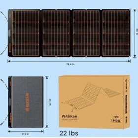 Resim Flexsolar F240 Taşınabilir Güneş Paneli 240W 