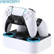 Resim Newdery Dual Fast Charger Ps5 Conoller Stand For Sony Playstation 5 Dualsen Whıte Amerika Birleşik Devletleri Beyaz 
