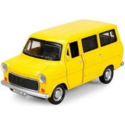 Resim Nostaljik Metal Çek Bırak Ford Sesli Ve Işıklı Minibüs Sarı 1/36 Ölçek Diğer 