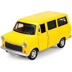 Resim Nostaljik Metal Çek Bırak Ford Sesli Ve Işıklı Minibüs Sarı 1/36 Ölçek Diğer 