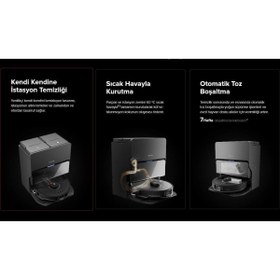 Resim Roborock Süper Akıllı 10.000 Pa Ultra Emiş Gücü Full Otomatik S8max V Ultra Robot Süpürge 